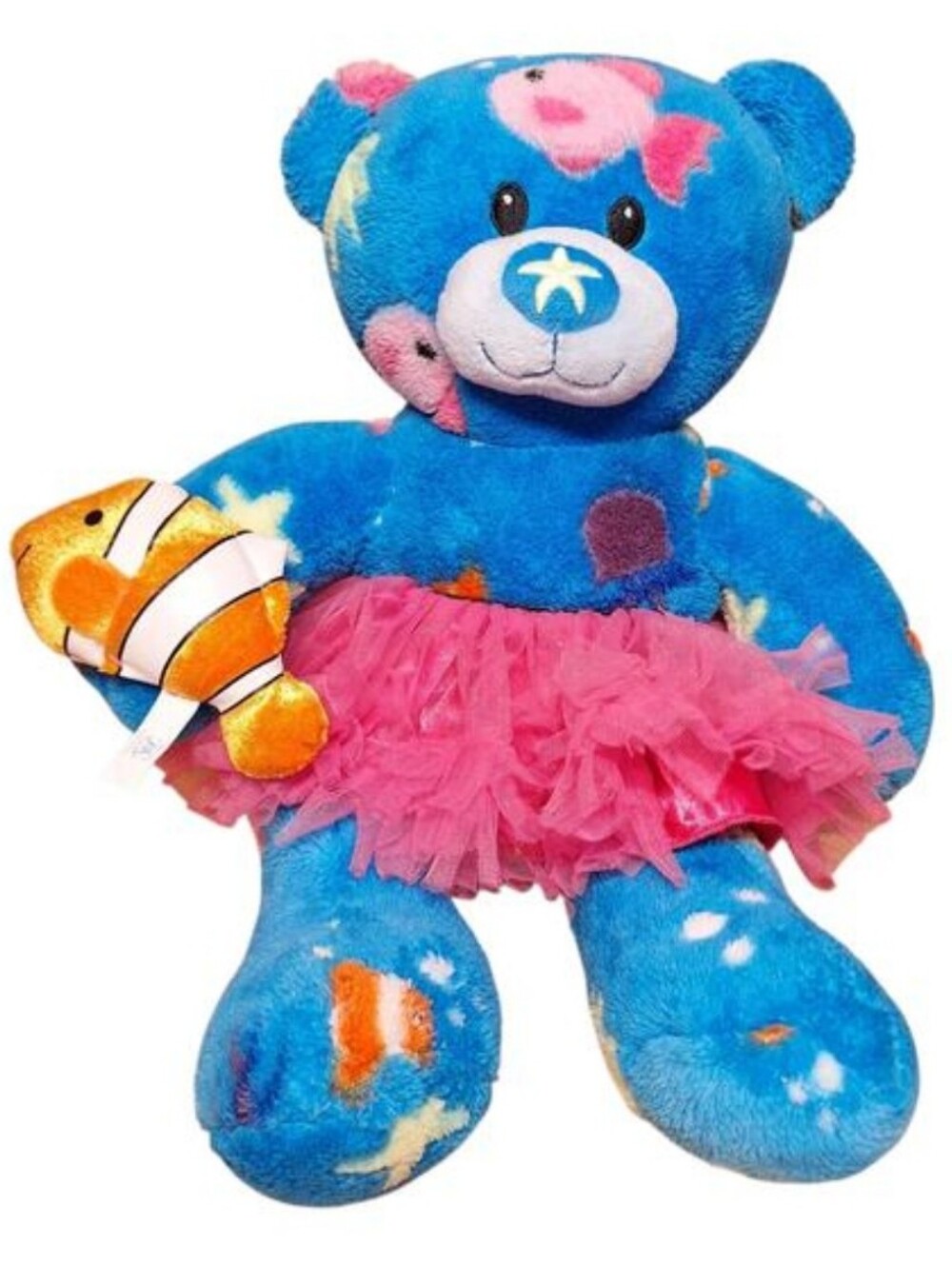 Build-A-Bear Workshop "Deep Blue Sea" teddy bear blue ocean-themed rare retired